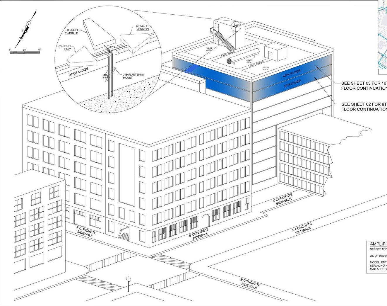 US Army Corps of Engineers outside plant fiber design isometric drawing